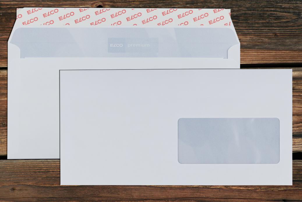 Briefhüllen mit Fenster C6/5 114x229 mm Haftklebend Hochweiß 100 g/qm